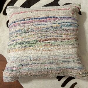 Mae Woven throw pillow